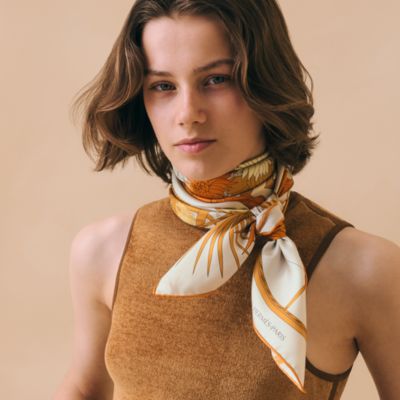 オレンジ - エルメスのカレ | レディス シルクカレ | Hermès